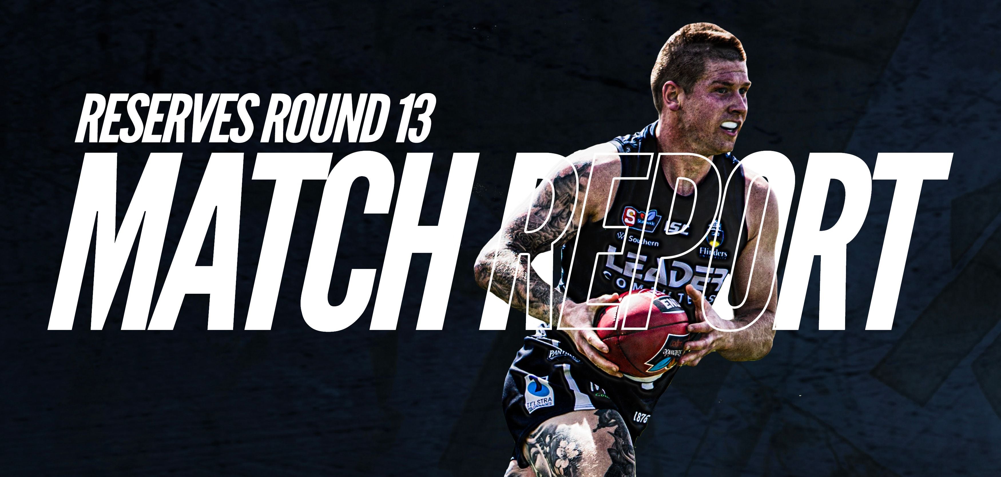 MRS Property Reserves Match Report Round 13: South vs Norwood MRS Property Reserves Match Report Round 13: South vs Norwood